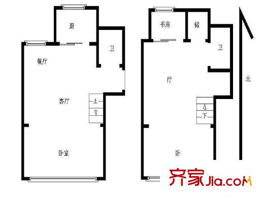 康儲山莊3室 戶型圖