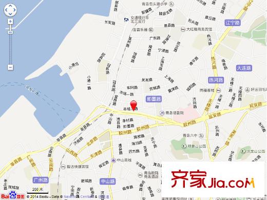 市場二路小區(qū)交通圖