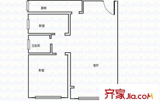 帝邦帝海 3室 戶型圖