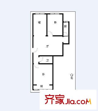 萬德德海苑戶型圖2室戶型圖 2室2廳1衛(wèi)1廚