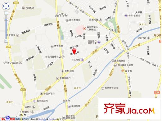 西山二路社區(qū)交通圖
