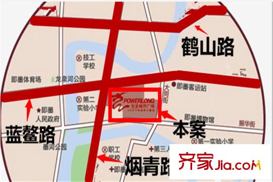 即墨寶龍城市廣場(chǎng)交通區(qū)位圖