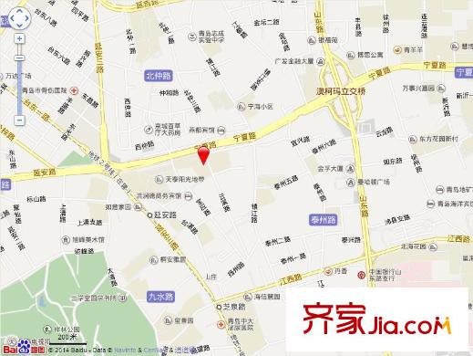 中房?云溪小區(qū)交通圖
