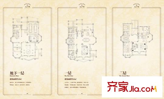 天泰藍(lán)泉?jiǎng)e墅AN戶型 6室4廳7衛(wèi)1廚