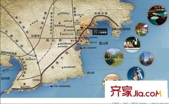 平方米海香瀾郡交通圖