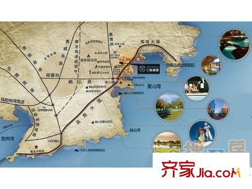 平方米海香瀾郡區(qū)位圖