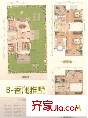 平方米海香瀾郡13-22#、28-31#B戶型 4室2廳2衛(wèi)2廚