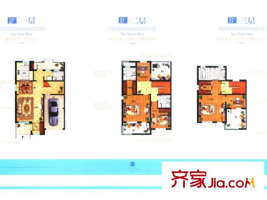 天泰圣羅尼克三期173-197#Bs別墅戶型 5室2廳4衛(wèi)1廚