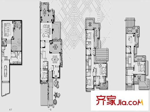 麥爾文藝墅D戶型圖 8室3廳6衛(wèi)