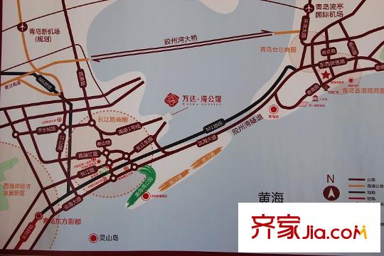 萬達?維多利亞灣交通區(qū)位圖