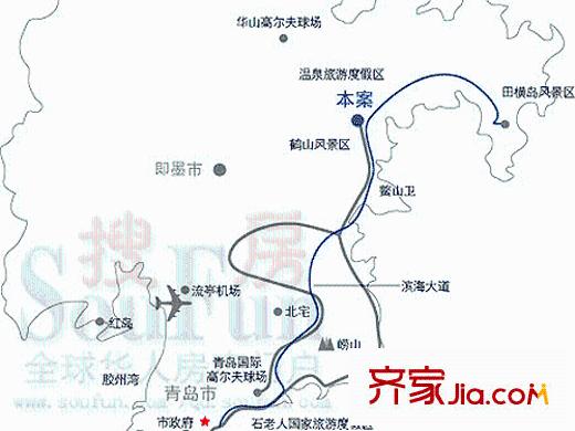 天泰圣羅尼克交通圖