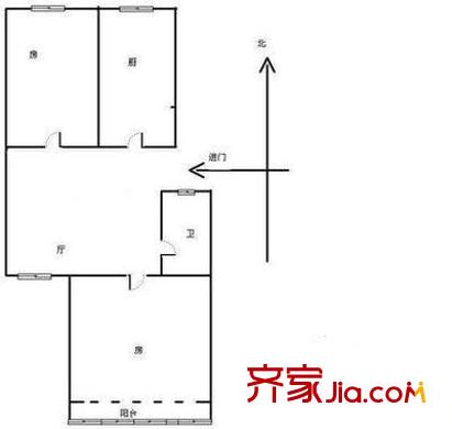 永樂小區(qū) 2室1廳 49平