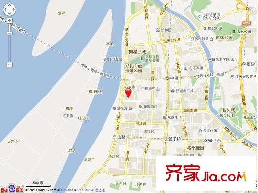 江濱新寓交通圖