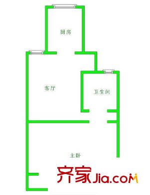 江濱新寓戶型圖戶型圖 1室 1室1廳1衛(wèi)1廚