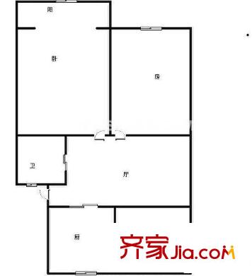 御林山莊戶型圖戶型圖  2室 2室2廳1衛(wèi)1廚