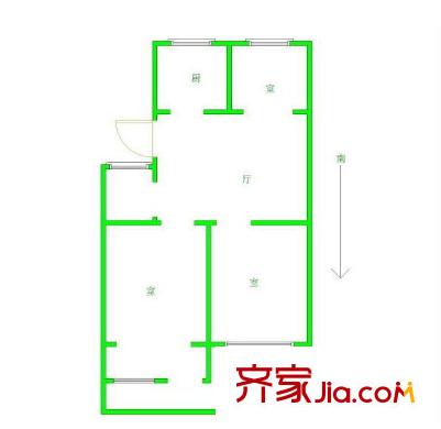 御林山莊 戶型圖 3室
