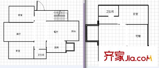 東郊小鎮(zhèn)第一街區(qū)戶(hù)型圖戶(hù)型圖 4室 4室2廳2衛(wèi)1廚