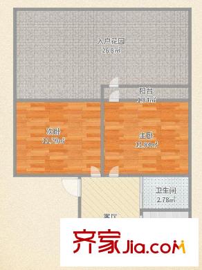 梅嶺小區(qū) 2室 戶型圖