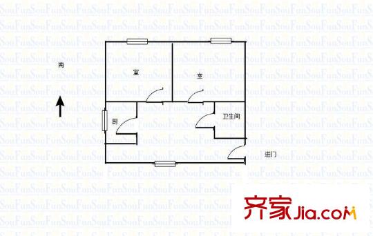 梅嶺小區(qū)戶型圖戶型圖 2室 2室