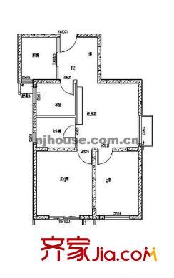 蓮花新城嘉園戶型圖戶型圖 3室 3室2廳2衛(wèi)1廚