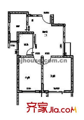 蓮花新城嘉園戶型圖戶型圖2室 2室2廳2衛(wèi)1廚