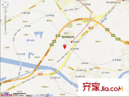 蓮花新城嘉園交通圖