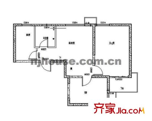 蓮花新城嘉園戶型圖戶型圖2室 2室2廳2衛(wèi)1廚
