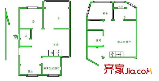 黃埔花園戶型圖戶型圖 5室 5室2廳2衛(wèi)1廚