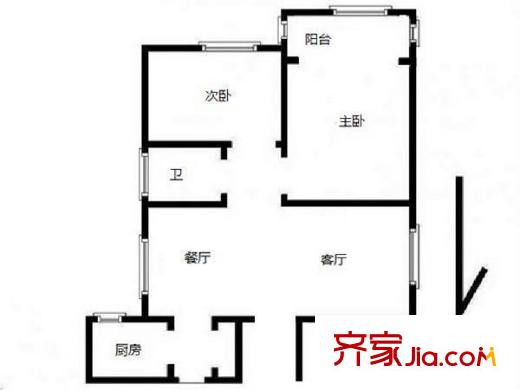 萬(wàn)科金色家園戶(hù)型圖戶(hù)型圖 2室 2室2廳1衛(wèi)1廚