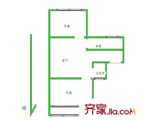 櫻駝花園戶型圖戶型圖2室 2室2廳1衛(wèi)