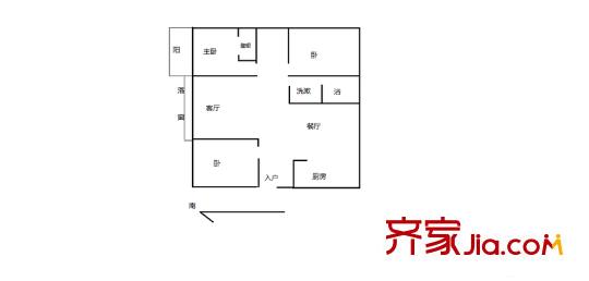 萊茵東郡戶型圖戶型圖 3室 3室2廳2衛(wèi)