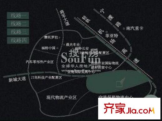 中關(guān)村國際商務(wù)花園交通圖