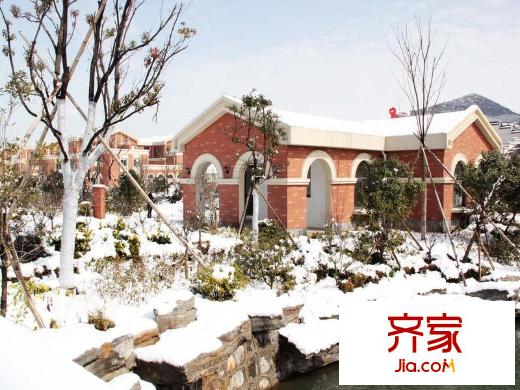 鴻德紫谷外景圖項目外圍水景（2013.2）