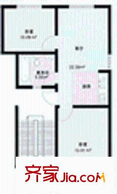 碧水華庭別墅戶型圖碧水華庭 2室1廳1衛(wèi)1廚