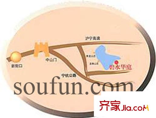 碧水華庭別墅交通圖