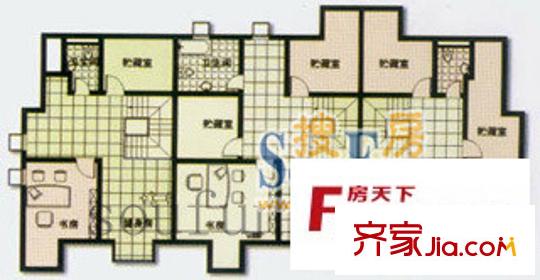 東湖麗島別墅戶型圖東湖麗島 3室2廳1衛(wèi)1廚