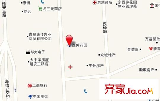 西仲小區(qū)交通圖 