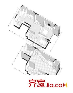 金基匯錦國(guó)際別墅戶型圖戶型圖 2室 2室2廳2衛(wèi)1廚