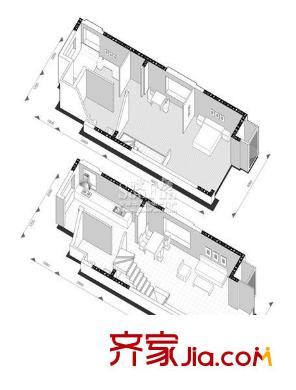 金基匯錦國(guó)際別墅戶型圖戶型圖 2室 2室2廳2衛(wèi)1廚