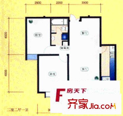 文思苑戶型圖戶型圖 2室 2室2廳1衛(wèi)1廚