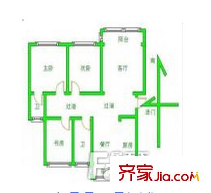 安和家園戶型圖戶型圖 3室 
