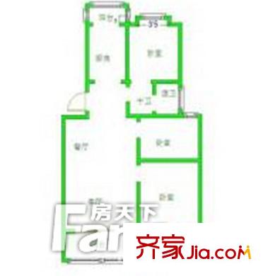 安和家園戶型圖戶型圖 2室 