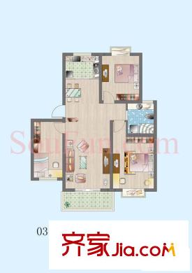 風(fēng)和日麗花園戶型圖戶型圖 2室 2室1廳1衛(wèi)1廚