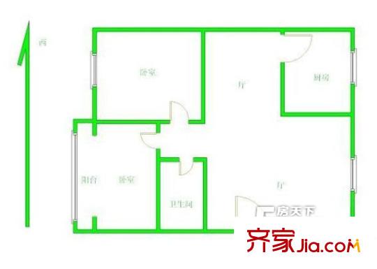 太平商貿(mào)中心戶型圖戶型圖 2室 2室2廳1衛(wèi)1廚