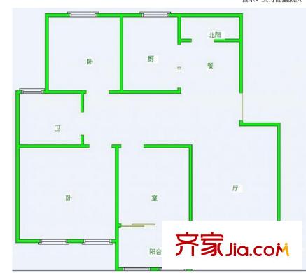 東郊小鎮(zhèn)第五街區(qū)戶型圖戶型圖 3室 