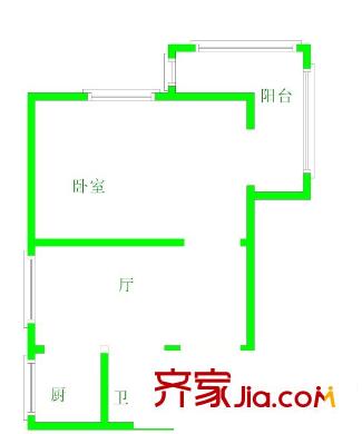 南湖邊小區(qū)戶型圖戶型圖 1室 1室1廳1衛(wèi)1廚