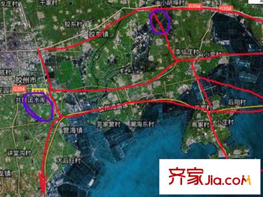 青島風(fēng)景交通圖