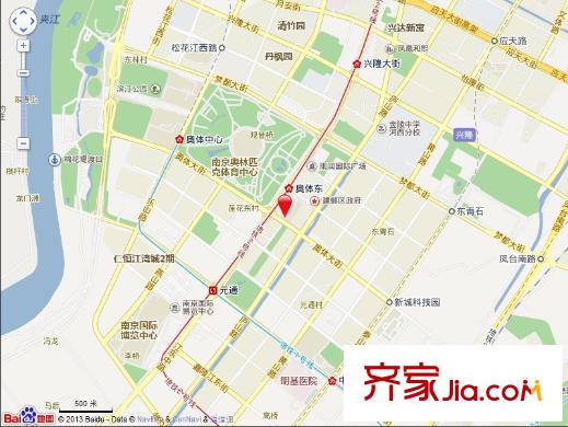 宋都奧體名座交通圖