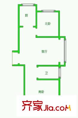 晏公廟西村戶型圖戶型圖2室 2室1廳1衛(wèi)1廚