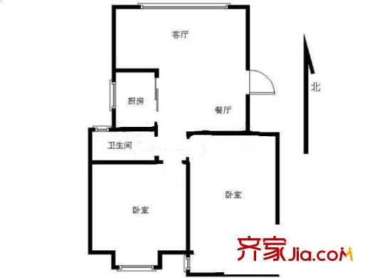 城開(kāi)怡家戶(hù)型圖戶(hù)型圖2室 2室2廳1衛(wèi)1廚
